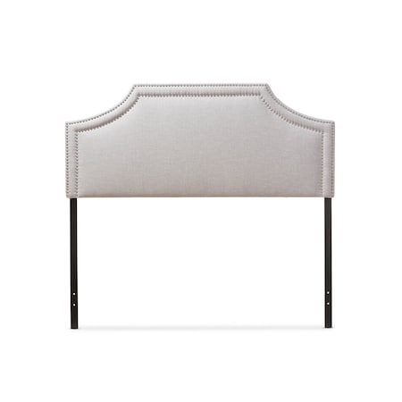 Baxton Studio Avignon Modern Grayish Beige Upholstered King Size Headboard 124-6869